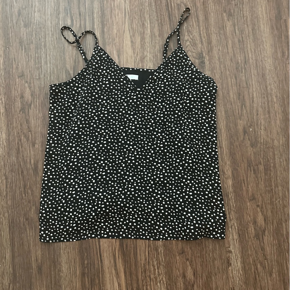 Black and white tank top